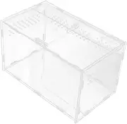 Box Transparent Reptile Breeding Box Lizard Cage Tank for Snakes Turtles and Crabs Durable Safe Odorless Design for Observation