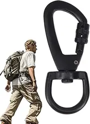 Vgvgaj Locking Carabiner - Zinc Alloy Locking Carabiners,Rope Clips, Mountain Climbing Clips, Flag Clips, Heavy Duty Eye Snaps for Marine, Sports, Luggage