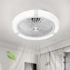 Ceiling Fans with Lights Reversible Ceiling Fans 45Cm 3 Colour LED 6 Speeds Smar