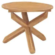 Garden Dining Table 90x75cm Solid Wood Timber Teak Outdoor Patio Bistro