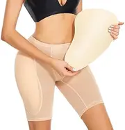 [OFFSUM] Women's Fake Butt Lifter - Large Size Removable Sponge Padded Butt Lifter Shapewear Push Up High Waist Soft Breathable Waist Trainer Underwear