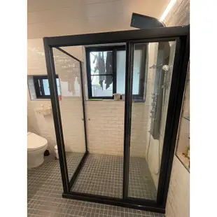 高雄衛浴 衛浴設備  乾濕分離  淋浴拉門  強化玻璃 L型拉門 ㄧ字三拉 淋浴隔間
