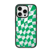 iPhone 16 Pro Impact Case Checkered Floral Case