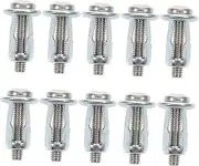 Homoyoyo 10pcs Cavity Fixing Hollow Door Anchor Screws Fasteners for Hollow Walls Strong Installation Resistant for Environments