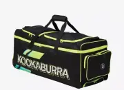 Kookaburra Pro 1.0 Wheelie Cricket Kit Bag - BLACK / FLURO YELLOW