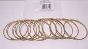 Nordstrom Treasure & Bond Women's Antique Gold Bangle Bracelet Set of 12 NWT 89