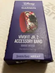NIB Garmin Vivofit Jr 2 Disney Minnie Moouse Accessory Band