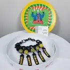 Iris Apfel x H&M Maximalist Yellow Black Pea in the Pod Statement Necklace NIB