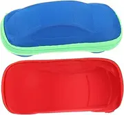 [MOBUTOFU] Children's Glasses Case Car Shape Zipper Sturdy Fashionable Es Case Random