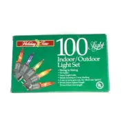 Holiday Time 100 Indoor/Outdoor Multi Color Mini Lights Set 29 Feet Steady/Flash