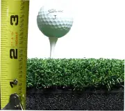 16" x 60" Golf Chipping Driving Range Tee Line Practice Mat - Holds A Wooden Tee