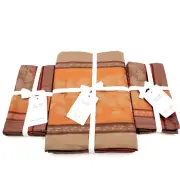 Williams Sonoma Foliage Jacquard Tablecloth 70" x 108" & 8 Napkins Thanksgiving