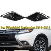 Fog Light Headlight Cover Grille Switch Kit For Mitsubishi Outlander 2016-18 (for: Mitsubishi)