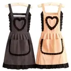 Heart Pattern Cooking Aprons Korean Version Chef Apron Kitchen Accessories