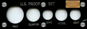 Capital Black Deluxe U.S. Proof Set, 5 coins Holder - 2 X 6 inches - #48860
