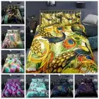 Peacock Peahen Doona Quilt Duvet Cover Set Single Double Queen King Size Bed AU
