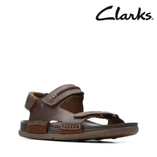 【Clarks】男款Nature 5 Trail縫線工藝感三段式魔鬼氈涼鞋(CLM72331S)