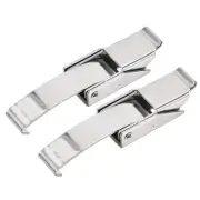 3.39-inch SUS304 Stainless Steel Draw Toggle Latch with Spring-steel Hook, 2 Pcs