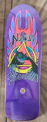 Santa Monica Airlines Natas Kaupas EVIL CAT Skateboard Deck METALLIC PURPLE Cruz
