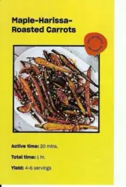 Maple-Harissa-Roasted Carrots recipe by Misfits Market Recipe No. 79