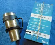 Double-Wall 30oz Spill-Proof Stainless Steel Culor Tumbler Straw Cleaning Brush
