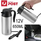 12V Car Heating Cup Electric Kettle Thermal Heater Boiling Coffee Bottle 650ML