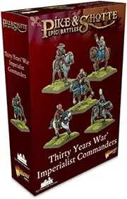 Warlord Games Imperialist Commanders - Epic Scale Plastic Miniatures for Black Powder Highly Detailed Thirty Years Wa Era for Table-top Wargaming