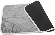 COSMEVIVI Self Heating Pet Mat Thermal Cat Dog Crate Pad for Indoor Outdoor Use for Cold Weather Convenient Travel Companion Grey Light Grey Trim