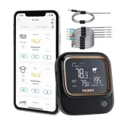 IBT-26S Bluetooth Wi-Fi BBQ Thermometer, with 4 Food-Grade Probes, APP Contro...