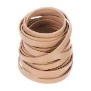 6mm Flat Faux Leather Cord, 5 Yards Braiding Leather Ropes, Beige
