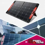 100W Foldable Solar Panel Battery Charger Outdoor Garden Buckup Power Generator