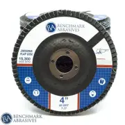 4" x 5/8" Premium Zirconia Type 27 Flap Discs for Angle Grinder, 4 Inch Sandi...