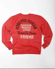 Roots Of Fight Roberto Duran Manos De Piedra Crew Sweater Panama XL NWT