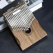Teenagers Thumb Piano with Velvet Bag Tune Hammer Cleaning Cloth, Kalimba 34 Keys for Party Performances Finger Piano Beginners(E)