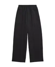 Balenciaga Elastic Waist Straight-Leg Trousers XS black