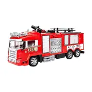 2wd Rc Fire Truck Remote Control Car Kids Toy W/ Rechargeable Battery Firetruck As Shown