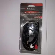 RadioShack 6-Foot Gold-Plated 1/8 Stereo to Dual RCA Phono Cable Y-Cable New