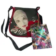Desigual designer Cirque du Soleil shoulder bag Purse Retro Bols zebra Red