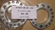 Honda CB250 CB350 Cappellini # 59 pair of exhaust pipe clamps in special alloy