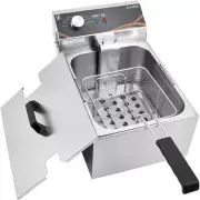 Commercial Electric Deep Fryer, 10L Deep Fryer with Basket for Home Use Countert
