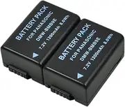 BTBAI 2X DMW-BMB9 Camera Battery for DMW-BMB9E DMW-BMB9GK DMW-BMB9PP Lumix DMC-FZ100 FZ100GK FZ100K FZ150 FZ150GK FZ150K FZ40 FZ40GK FZ40K FZ45 FZ47 FZ47GK FZ47K FZ48 FZ72 FZ72EPK u1a