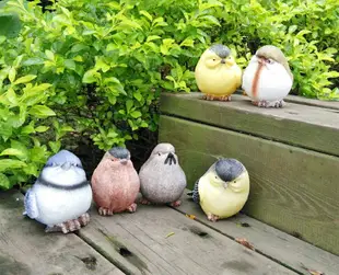 仿真小鳥假鳥創意戶外花園庭院飾品園藝擺設樹脂仿真動物擺件工藝