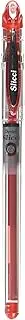 Pentel Needle Tip Gel Ballpoint Pen, Slicci, 0.25mm, Red (BG202B)
