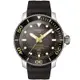 TISSOT天梭 SEASTAR2000 海洋之星 600米潛水機械運動腕錶-黑金-46mm-T1206071744101