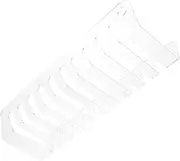 PEPLAYTAL Multi Phone Organizer Stand Transparent Desk Storage Holder for Multiple Phones for Home Office Classroom Clutter Charging