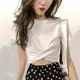 短袖T恤女2023夏季韓版新款寬鬆學生素色短版緊身上衣外貿女裝潮
