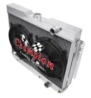 RC Champion 3 Row Radiator W/ 2 12" Fans for 1959 - 1962 Chevrolet Kingswood (for: Chevrolet)