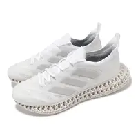 在飛比找PChome24h購物優惠-adidas 愛迪達 慢跑鞋 4DFWD 3 M 男鞋 白 