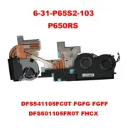 CPU GPU FAN&Heatsink For CLEVO P650RS 6-31-P65S2-103 DFS541105FC0T-FGFG FGFF FHC