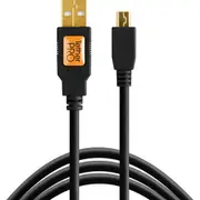 Tether tools Tetherpro USB 2 Male to Mini-B 5-Pin 4.6M Black